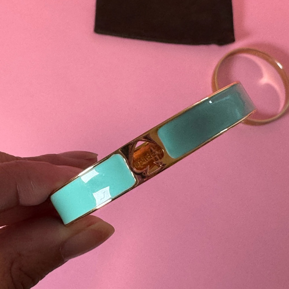 Kate Spade gold and minty Bangle Set